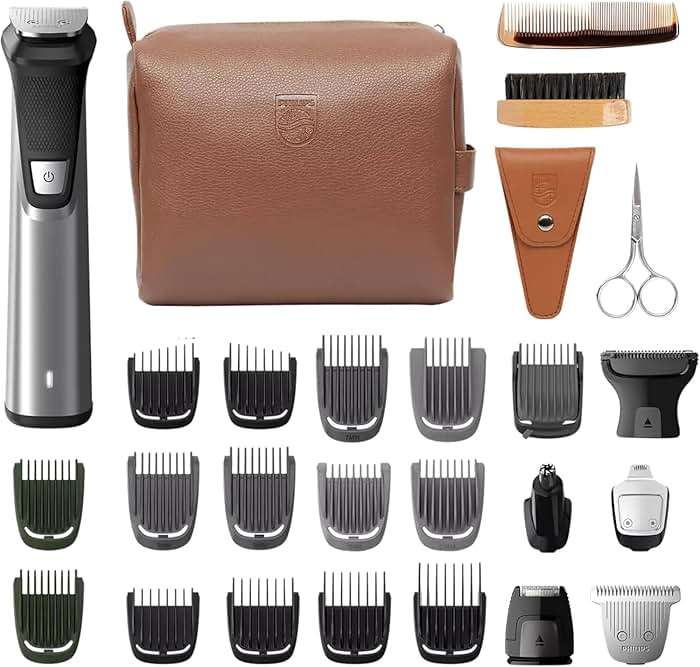 PHILIPS Multi Groomer 29 Piece Mens Grooming Kit, Trimmer for Beard, Head, Body, and Face - Premium Storage case - Image 1