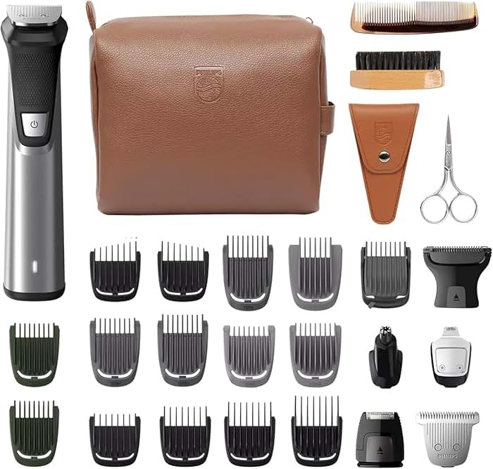PHILIPS Multi Groomer 29 Piece Mens Grooming Kit, Trimmer for Beard, Head, Body, and Face - Premium Storage case - Product Image