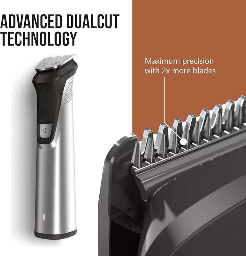 PHILIPS Multi Groomer 29 Piece Mens Grooming Kit, Trimmer for Beard, Head, Body, and Face - Premium Storage case - Image 2