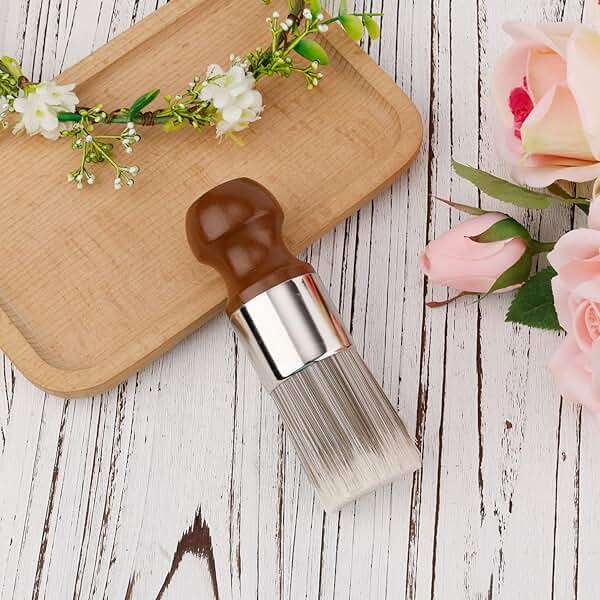 Salve Brush for Furniture, Wood Furniture Brush with Comfortable Handle Durable Salve Wax Brushing Tool for Leather for Furniture Home Leather - Image 2