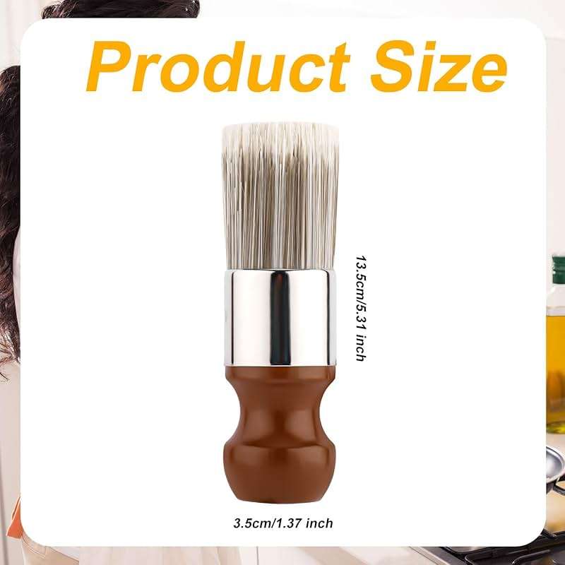 Salve Brush for Furniture, Wood Furniture Brush with Comfortable Handle Durable Salve Wax Brushing Tool for Leather for Furniture Home Leather - Image 3