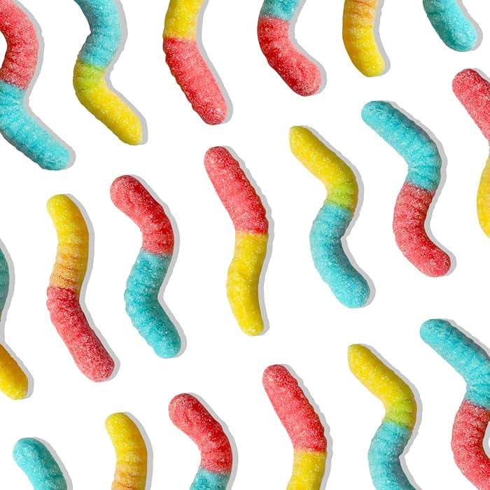 Dooboe Full Size Sour Gummy Worms Bulk Pack - 40 Packs (30 Gram Peg Bags) - Sour Squirmers Individually Wrapped for Kids and Adults, Parties, School, Pinata - Image 3