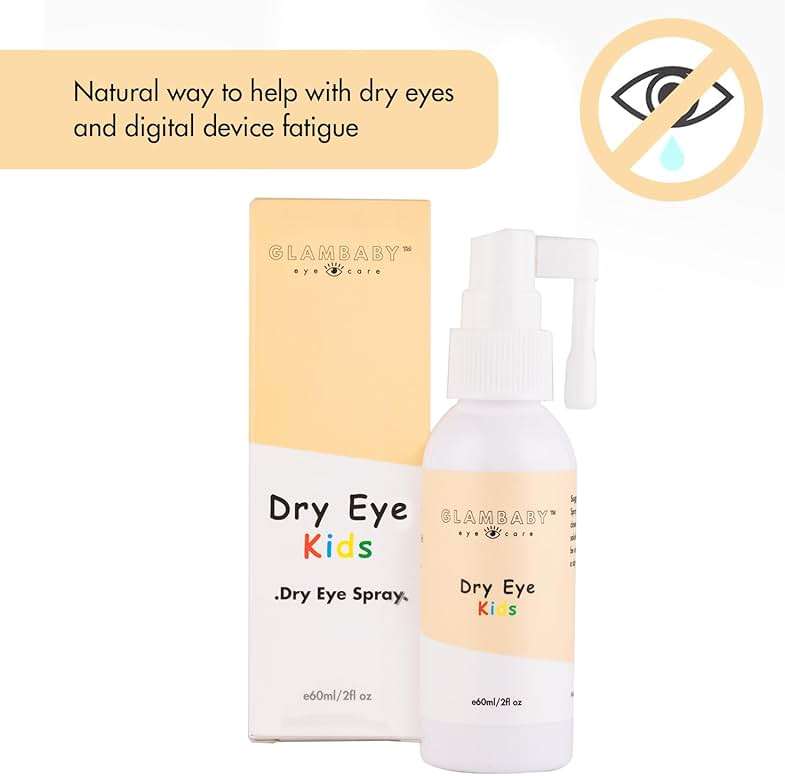 GlamBaby Dry Eye Area Kids Spray | Gentle Hypochlorous Mist, 60ml | Daily Refreshing Care for Sensitive Skin Around Eyes | No-Wipe Formula - Image 2