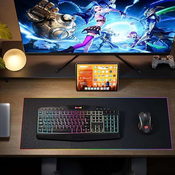 Redragon S101M-KS Gaming Keyboard and Mouse Wireless with Tri-Mode, RGB Keyboard and 4800 DPI Gaming Mouse, 10 Independent Multimedia Keys for Wins, PC, Computer, Wireless S101 Ideal for Gamer - Image 8