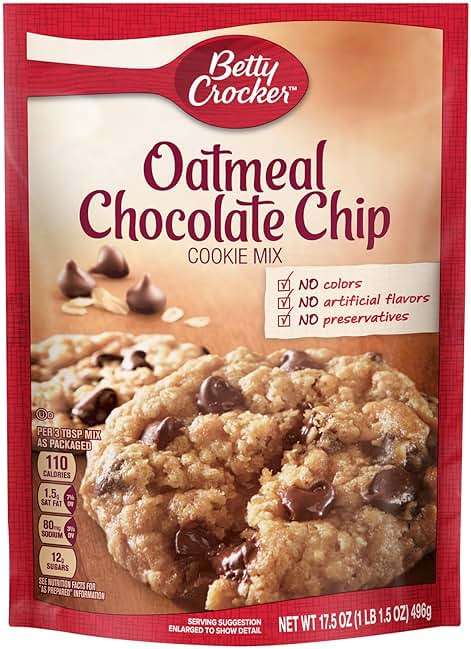 Betty Crocker Oatmeal Chocolate Chip Cookie Mix 17.5 oz (Pack of 4) - Image 1