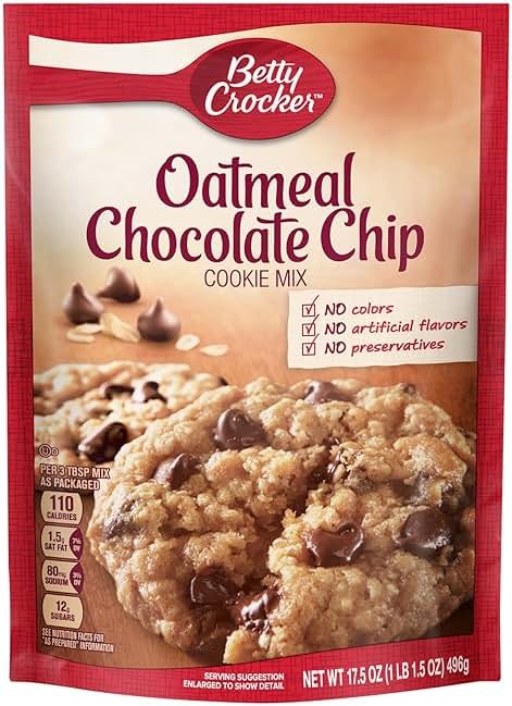 Betty Crocker Oatmeal Chocolate Chip Cookie Mix 17.5 oz (Pack of 4) - Product Image