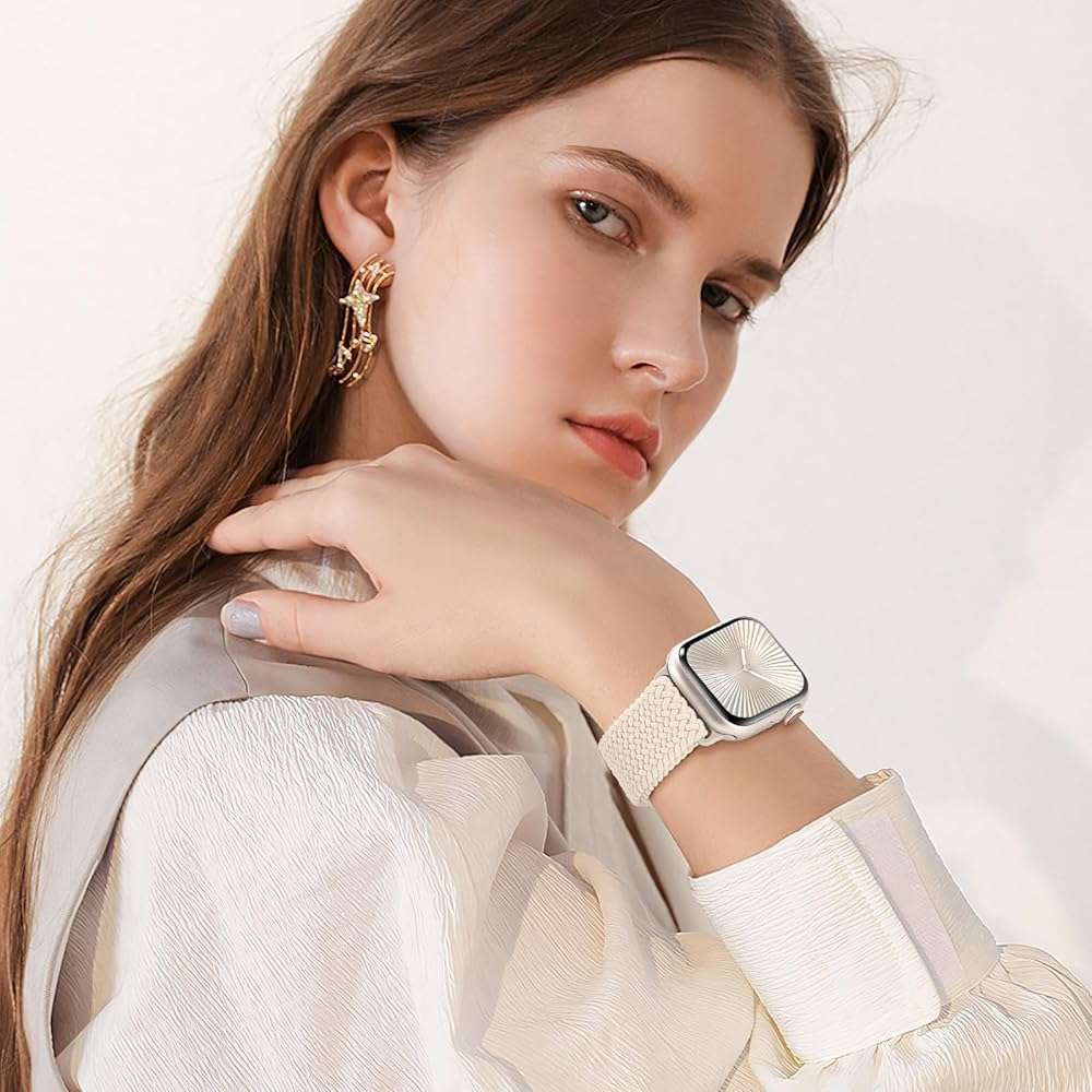 Braided Stretchy Bands with Magnetic Clasp Compatible for Apple Watch Band 38mm 40mm 41mm 42mm 44mm 45mm 46mm 49mm Women Men, Nylon Sport Solo Loop for iWatch Series 11 10 9 8 7 6 5 4 3 Ultra 3 2 1 SE - Image 5