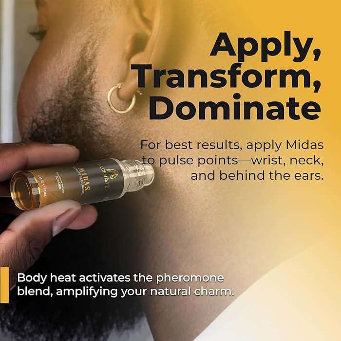 Concentrated Pheromone Cologne For Men (0.34 oz) - Oil Based Perfume For Men With Pheromones - Rollerball Men's Cologne - Travel Size, All-Day, Long-Lasting Formula - Amber, Wood and Musk Scent - Image 6