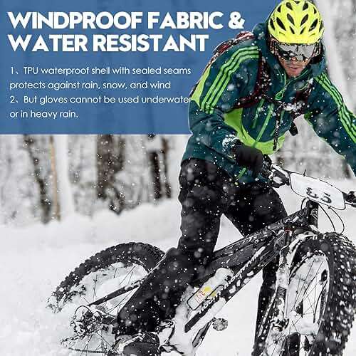 Bruvoalon Winter Gloves for Women & Men, 3M Thermal Insulation, Lycra Fabric, Touchscreen, Anti-Slip - Image 6