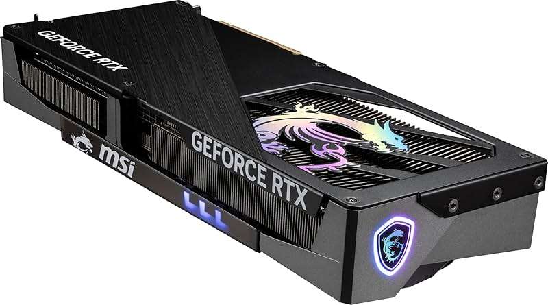 msi RTX 5070 12G Gaming Trio OC Graphics Card (12GB GDDR7, 192-bit, Extreme Performance: 2625 MHz, DisplayPort x3 2.1a, HDMI 2.1b, NVIDIA Blackwell Architecture) - Image 4