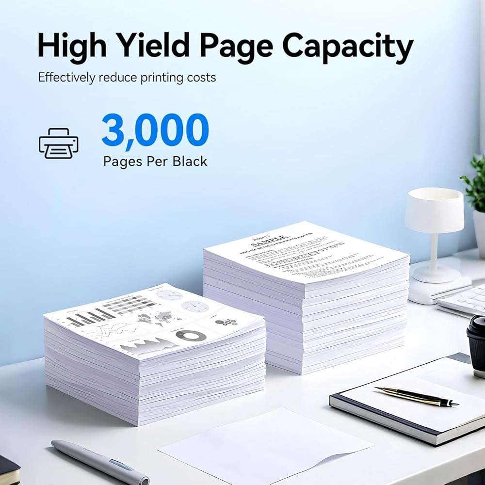 58A Toner Cartridge Black 2-Pack with Chip High Yield Replacement for HP 58A CF258A 58X Compatible with HP LaserJet Pro MFP M428dw M428fdn M428fdw M404dn M404dw M404n Enterprise M430f M406dn Printer - Image 3