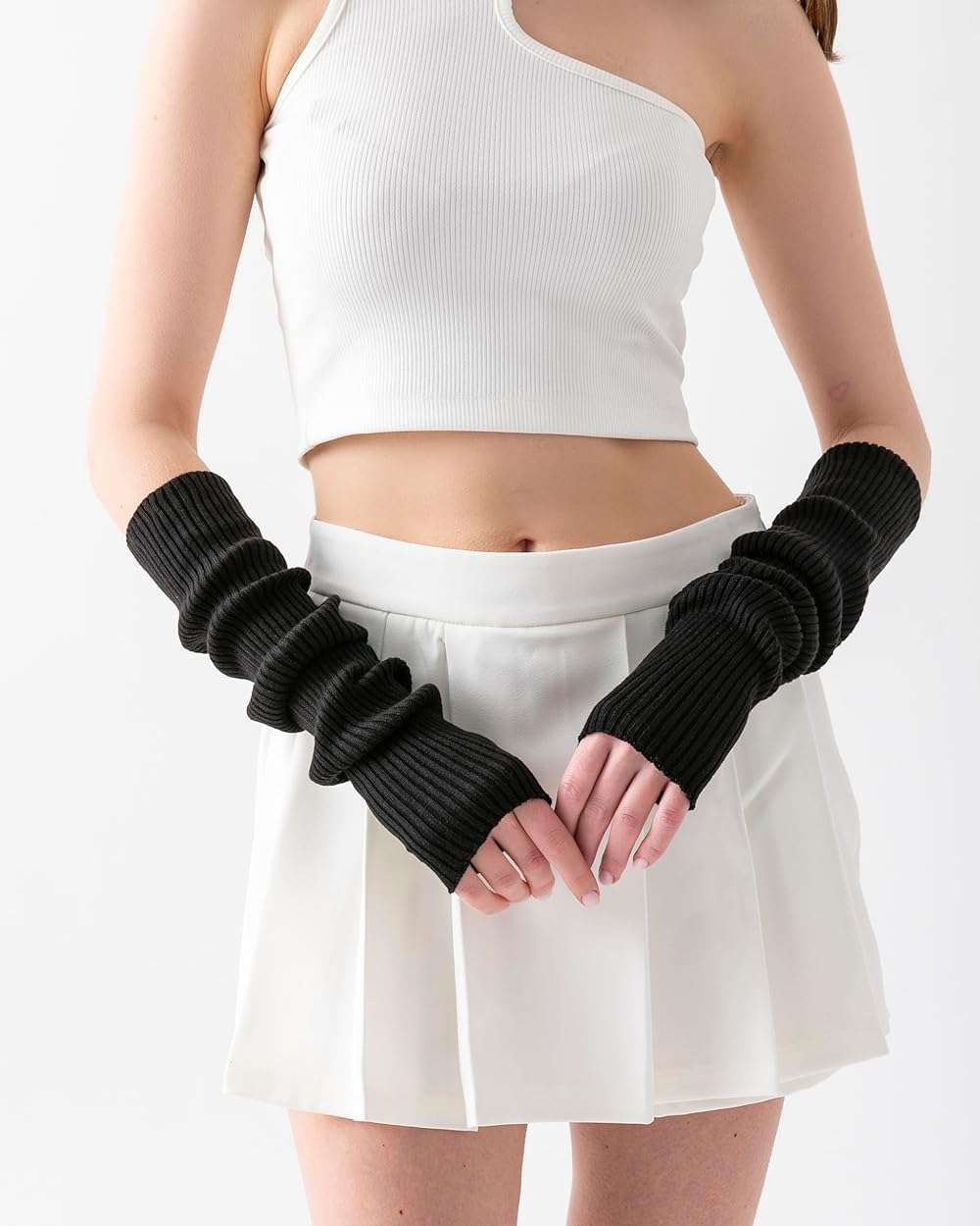 Causa Forcia Thick Cozy Knitted Arm Warmers for Women Made in Turkey - Image 5
