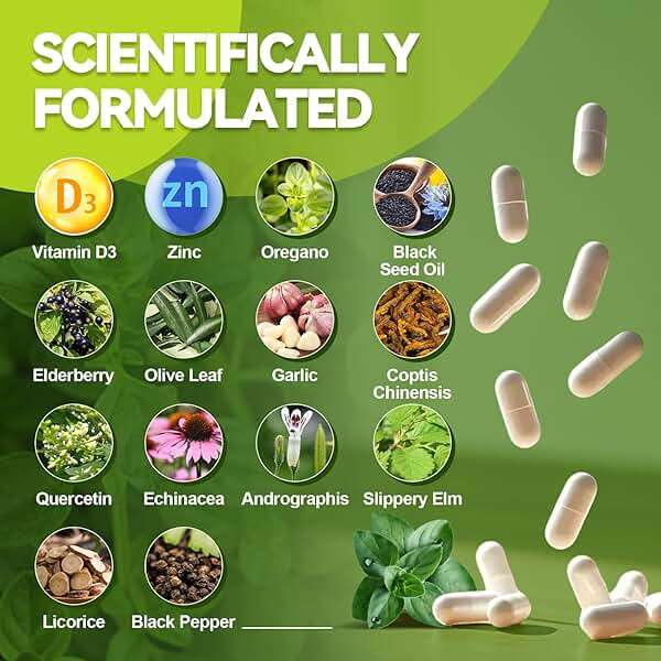 Totaria Oil of Oregano with Black Seed Oil Capsules High Absorption with Garlic,Olive Leaf,Quercetin,Black Pepper and More Supplement for Women and Men Immune Support Digestive Health 120 Counts - Image 2