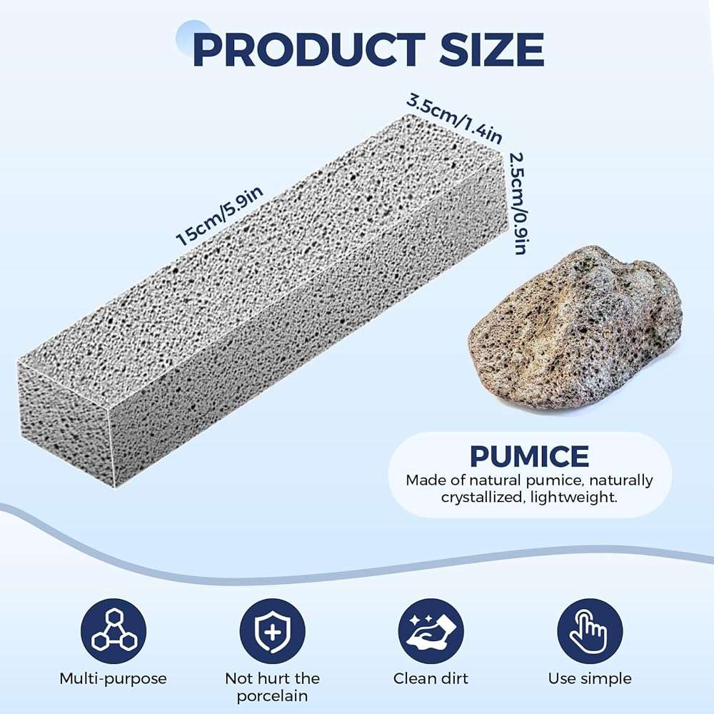 21 Pack Pumice Stone for Toilet Bowl Cleaning, Powerfully Cleans Hard Water Rings, Suitable for Cleaning Toilet, Bathtubs, Pool, Sinks and Grill - Image 2