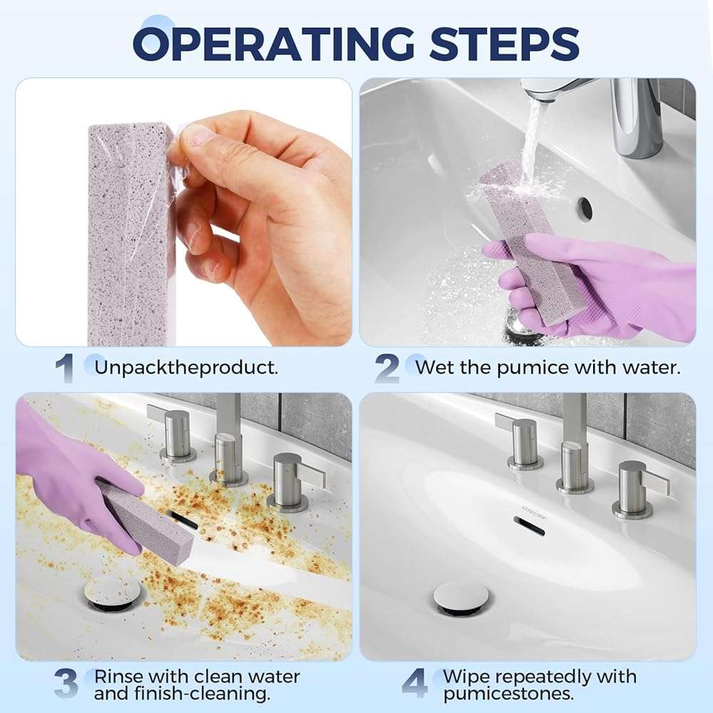 21 Pack Pumice Stone for Toilet Bowl Cleaning, Powerfully Cleans Hard Water Rings, Suitable for Cleaning Toilet, Bathtubs, Pool, Sinks and Grill - Image 5