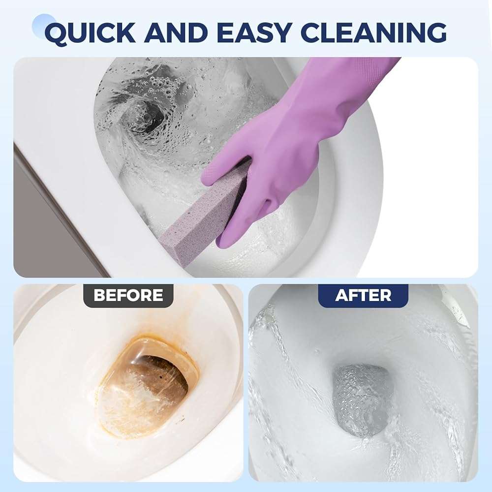 21 Pack Pumice Stone for Toilet Bowl Cleaning, Powerfully Cleans Hard Water Rings, Suitable for Cleaning Toilet, Bathtubs, Pool, Sinks and Grill - Image 6