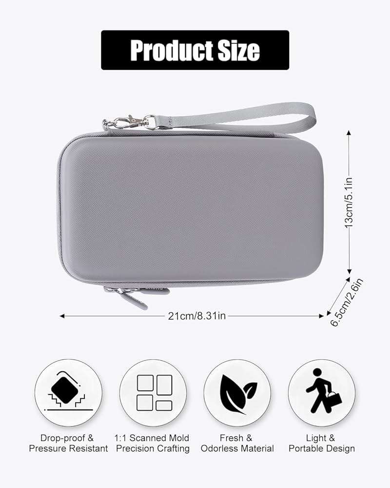 FRONET Compact Travel Case for DJI Osmo Mobile 7/7P Smartphone Gimbal Stabilizer Accessories, Waterproof Storage Hand Bag Organizer Box for OM 7 Pro, Portable & Durable - Image 5