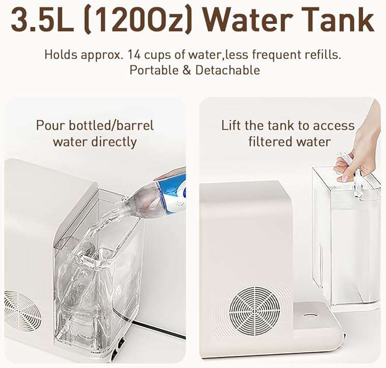 Joydeem Instant Hot & Cold Water Dispenser, Automatic Tea & Coffee Brewer, Adjustable Temperature and Volume, BPA Free, 3.5L 120Oz - Image 7