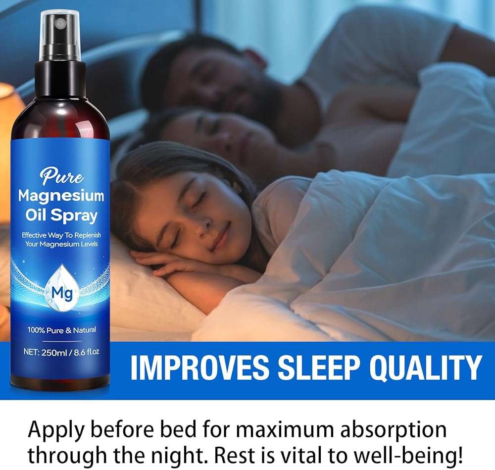 Magnesium Oil Spray 8.6Fl Oz, Pure Magnesium Spray for Feet, Body and Skin, Topical Mg Oil, Easy to Absorb - Image 7