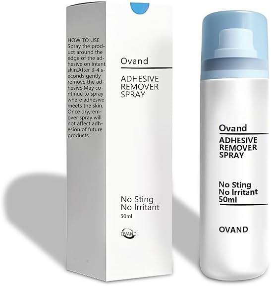 Adhesive Remover Spray,No Sting Medical Adhesive Remover for Skin,Ideal for Ostomy Patients,Sensitive Skin and Bandage Removal,Alcohol Free,50 ml - Image 1