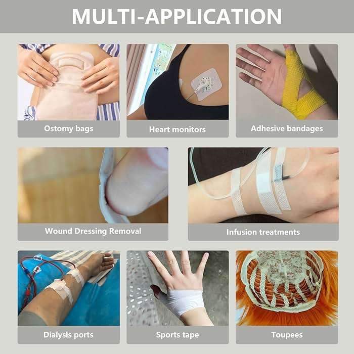 Adhesive Remover Spray,No Sting Medical Adhesive Remover for Skin,Ideal for Ostomy Patients,Sensitive Skin and Bandage Removal,Alcohol Free,50 ml - Image 5