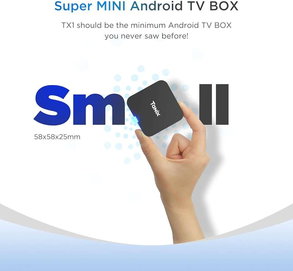 Android TV Box 10.0, Tx1 Mini Tv Box 2GB RAM 16GB ROM, Allwinner H313 Quad-Core ARM Cortex A53 Android Box, Support USB and 2.4G WiFi Compact 4k Smart TV Box. - Image 3