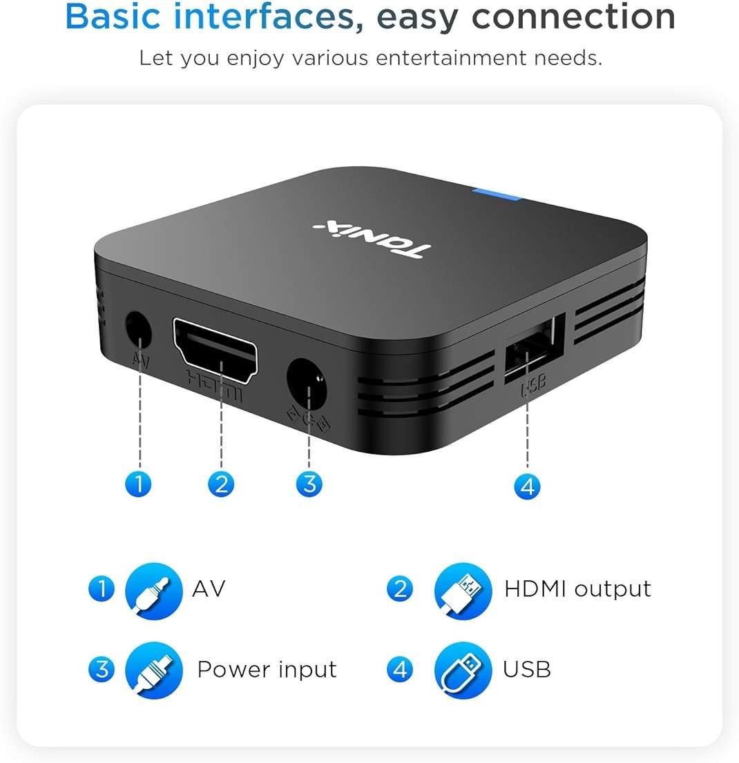 Android TV Box 10.0, Tx1 Mini Tv Box 2GB RAM 16GB ROM, Allwinner H313 Quad-Core ARM Cortex A53 Android Box, Support USB and 2.4G WiFi Compact 4k Smart TV Box. - Image 8