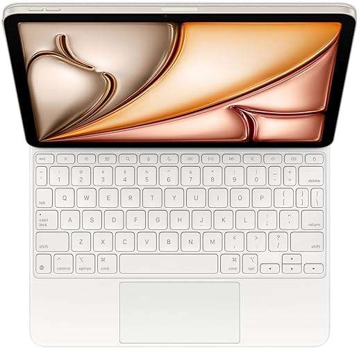 Apple Magic Keyboard: Keyboard and Case for iPad Air 11-inch (M2, M3, and M4) and iPad Air (4th and 5th Generation), US English — White - Image 2