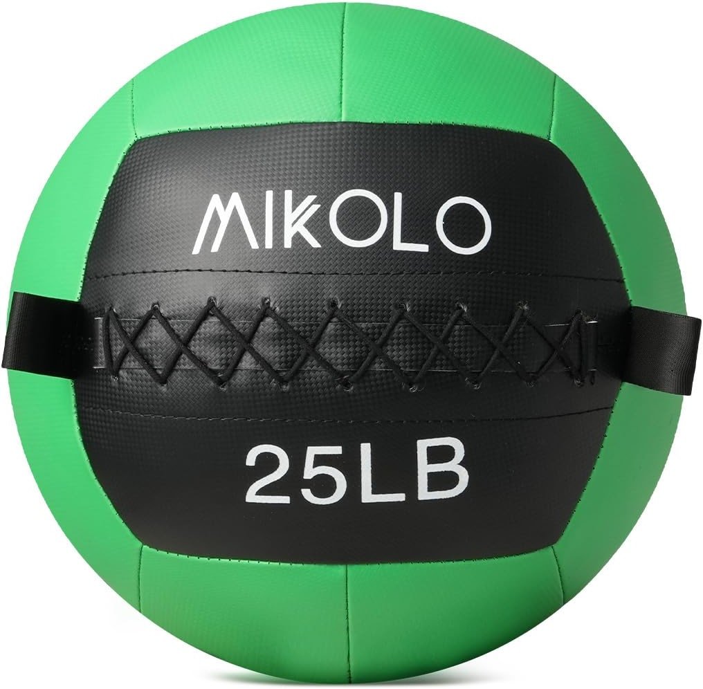 Mikolo Medicine Ball, Wall Ball,Soft Medicine Ball Set,Slam Ball for Core Training, Strength Workouts -Multi-Weight 10lbs 20lbs Exercise Balls for Home Gym, Functional Fitness (10/15/20/25LB) - Product Image