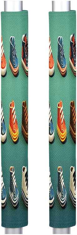 Sports Shoes Refrigerator Door Handle Covers Set of 2 Fridge Handles Protector Keep Your Kitchen Appliance Clean, Dishwasher Fridge Mocrowave Oven Door Decor Handle Cover - Image 1
