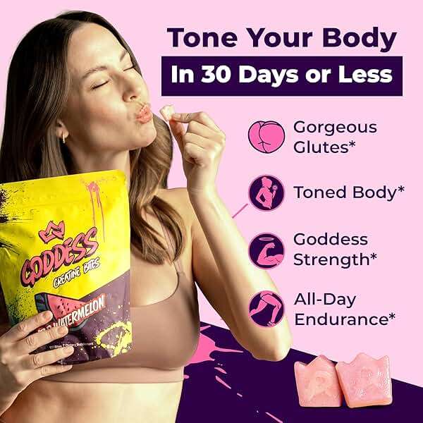 Primal Queen Goddess Creatine Gummies – Low-Sugar Chewable Creatine for Women | Booty and Muscle Builder, Faster Recovery, Strength | High-Potency Wild Watermelon Flavor – 150 Bites (5g per Serving) - Image 2