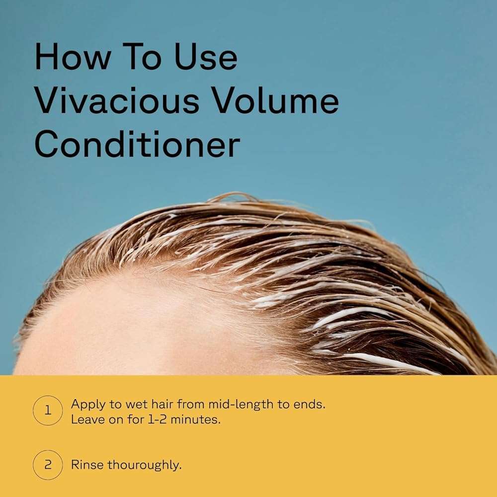 Acure Vivacious Volume Shampoo and Conditioner Set - Thickening & Volumizing Hair Care for Thick, Full Locks, Boost for Thin, Fine Hair, Sulfate Free, Paraben Free, Vegan - 8 fl oz (Pack of 2) - Image 6