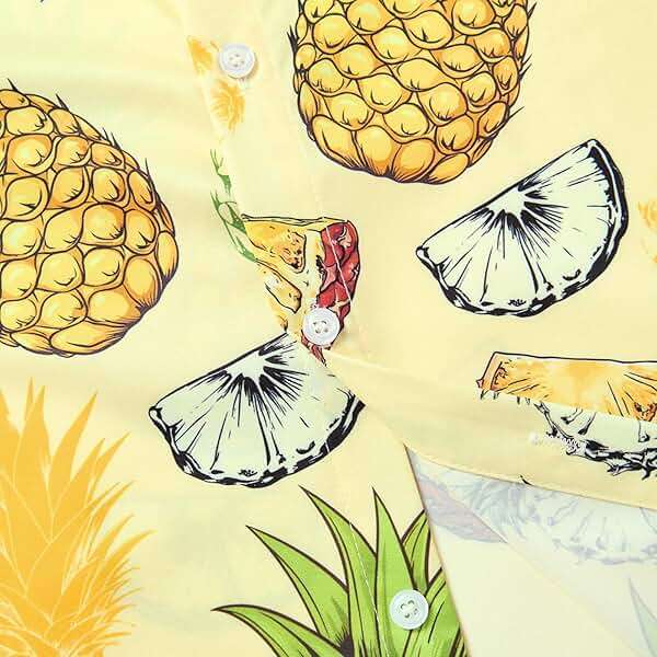 RAISEVERN Mens Hawaiian Shirt Casual Button Down Short Sleeve Tropical Beach Dress Shirt for Summer Holiday - Image 5