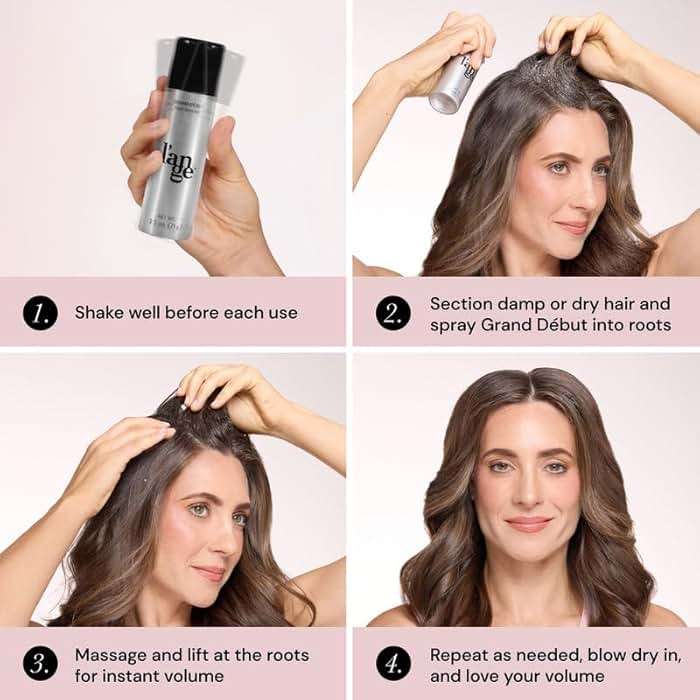 L'ANGE HAIR Grand Début Root Booster Hair | Thickening Spray Foam | Volumizes and Lifts Fine Hair | Strong Hold and Texture Styling Spray for Long-Lasting Finish | Lightweight, Flexible Formula - Image 4