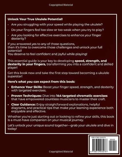 Ukulele Practice Book: 144 Chromatic Exercises to Boost Speed, Dexterity, and Strength in Your Ukulele Workout! Standard Tuning Version. Beginner to Advanced. Notes and Tabs. - Image 2