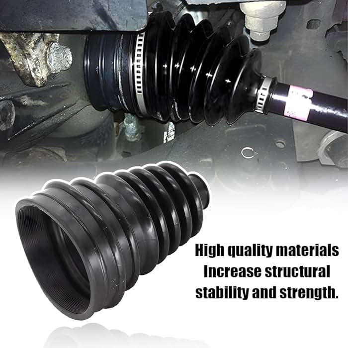 BESULEN 2PCS Car CV Joint Boot Kit, Flexible Vehicle Constant Velocity Dust Cover with 6 Cable Ties, Automotive Front Rear Axle Boot Repair Tools Accessories, Universal Fit - Image 3