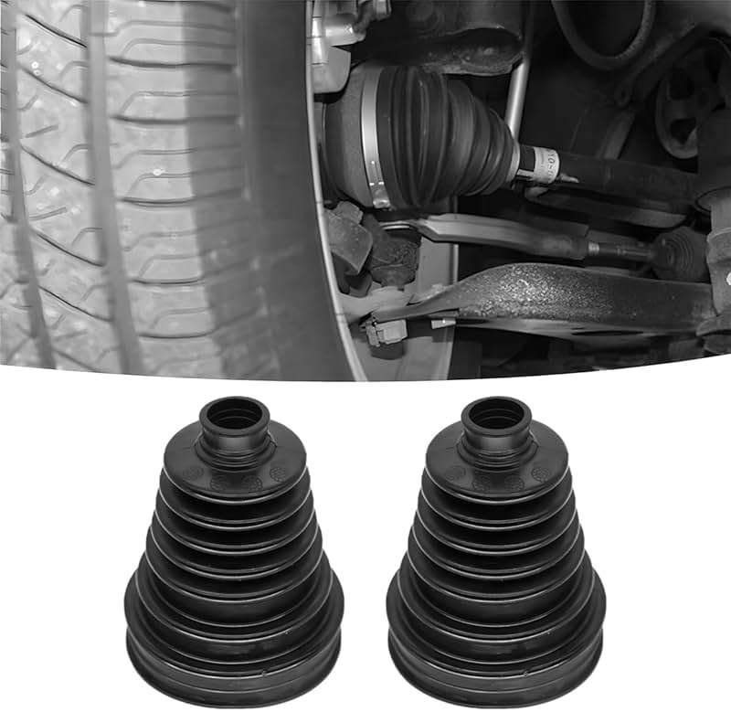 BESULEN 2PCS Car CV Joint Boot Kit, Flexible Vehicle Constant Velocity Dust Cover with 6 Cable Ties, Automotive Front Rear Axle Boot Repair Tools Accessories, Universal Fit - Image 5
