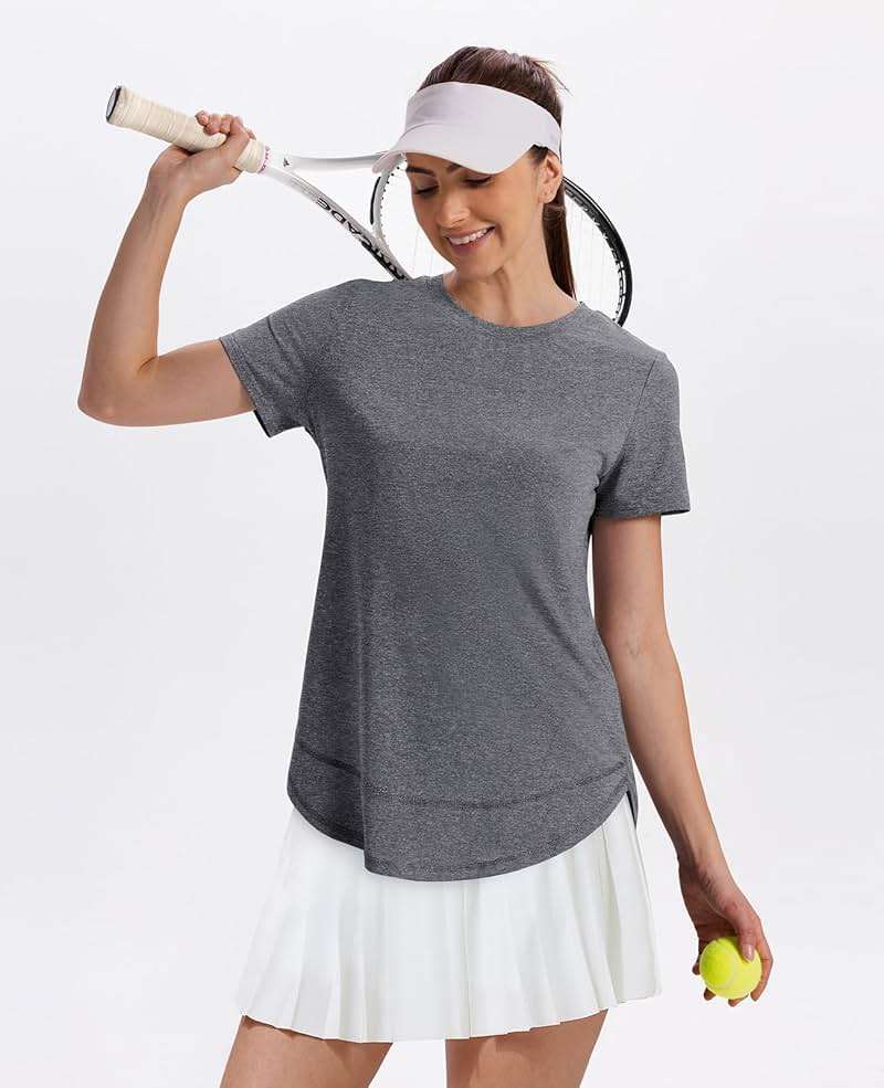 XIEERDUO Womens Workout Tops Short Sleeve Shirts Sun Protection UPF 50+ Quick Dry Outfits for Hiking Running S-3XL - Image 4