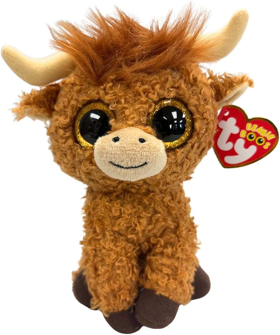 Ty Beanie Boos Alfie The The Highland Cow - 6" - Image 1