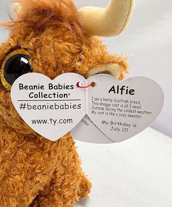 Ty Beanie Boos Alfie The The Highland Cow - 6" - Image 5