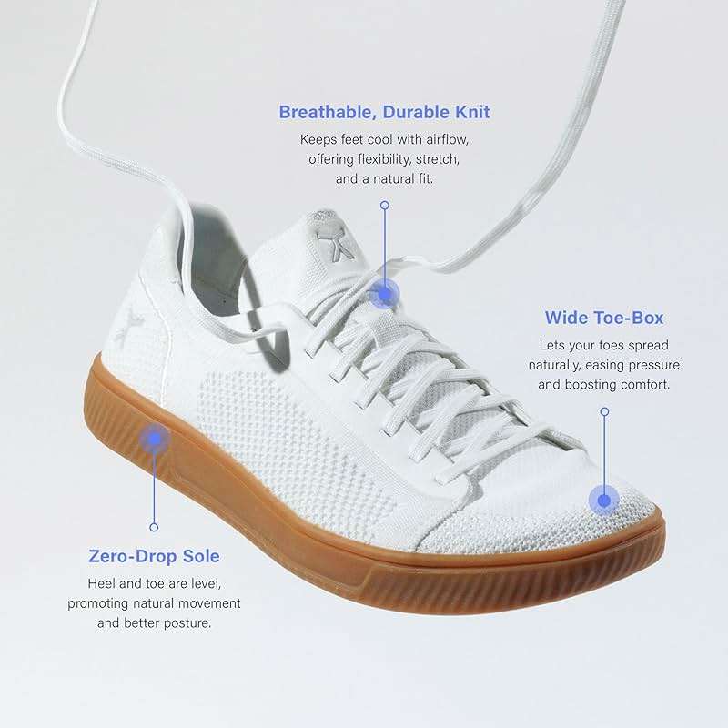 FLUX FOOTWEAR Adapt Knit Trainer – Wide Toe Box Shoe with Earth-Link Grounding, Zero-Drop Sole, Breathable Knit Upper & Machine Washable – Perfect for Daily Wear & Light Training - Image 3