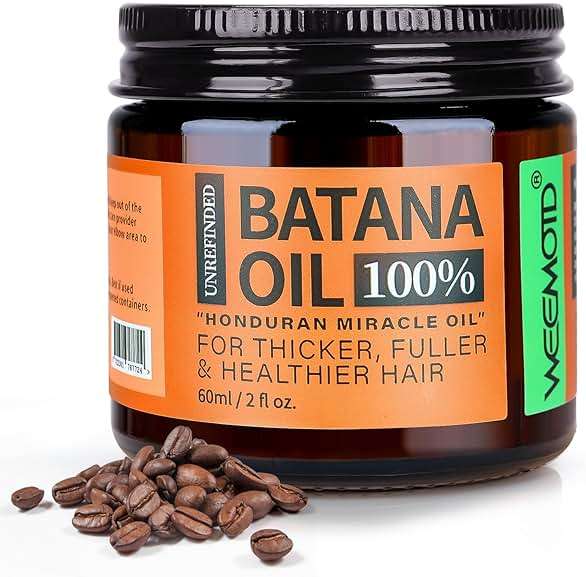 WEEMOTD Unrefined Batana Oil for Hair Growth, Dr. Sebi Raw Batana Oil from Honduras, Hair Mask Hair Growth Oil with Organic and Natural Ingredients (2 fl oz, Espresso Coffee) - Image 1