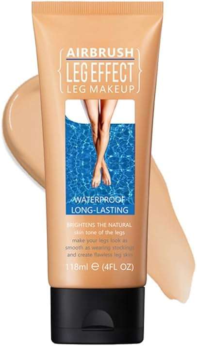 Leg Makeup Waterproof, No Transfer Body Concealer, Coverage for Vein, Scar, Tattoo (#02 Medium Glow, 1Pc) - Image 9