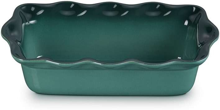 Le Creuset Stoneware Heritage Fluted Loaf Pan, 9", Artichaut - Image 1