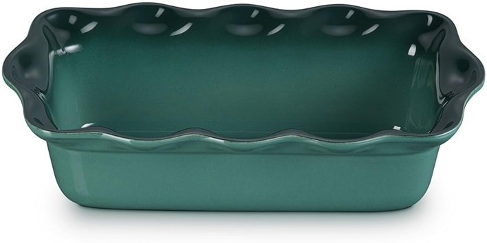 Le Creuset Stoneware Heritage Fluted Loaf Pan, 9", Artichaut - Product Image