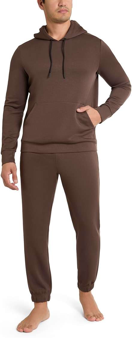 Jockey Men's 2 Piece Luxe Pullover Hoodie and Jogger Set - Image 2