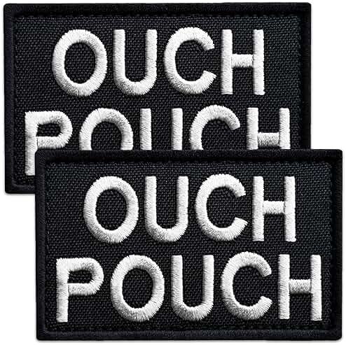 Bluyellow 2-Pack Ouch Pouch Patch Hook & Loop Embroidered Medical EMS First Aid Patch for Backpack Tactical Vest Ifak Pouch First Aid Kit Bag Dog Vest MOLLE 2x3 Inches - Product Image