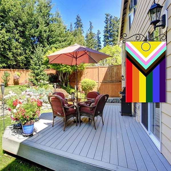 Premium New Intersex Progress Pride Garden Flag 12x18 Double Sided-Small Mini Progressive Gay Pride Rainbow Yard Lawn Flag Outdoor Yard Decorative Banner - Image 2
