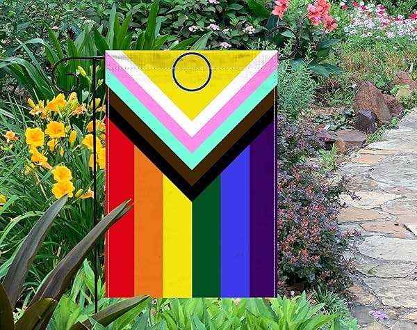 Premium New Intersex Progress Pride Garden Flag 12x18 Double Sided-Small Mini Progressive Gay Pride Rainbow Yard Lawn Flag Outdoor Yard Decorative Banner - Image 5