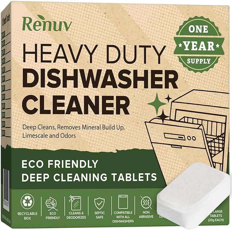 Renuv® Washing Machine Cleaner + Dishwasher Cleaner Bundle - Heavy Duty Appliance Deep Cleaning, Descaling and Deodorizing - Image 5